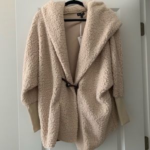 Rachel oversized sherpa toggle sweater